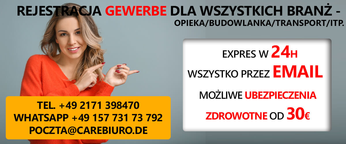 rejestracja firmy w Niemczech