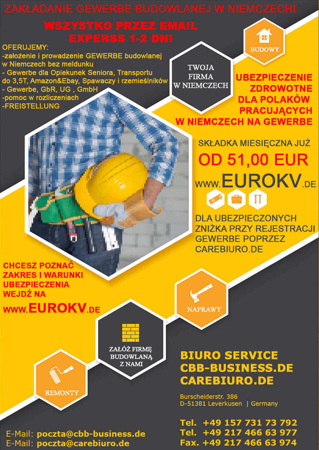 firma w niemczech zakladanie gewerbe niemcy